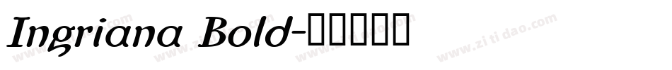 Ingriana Bold字体转换